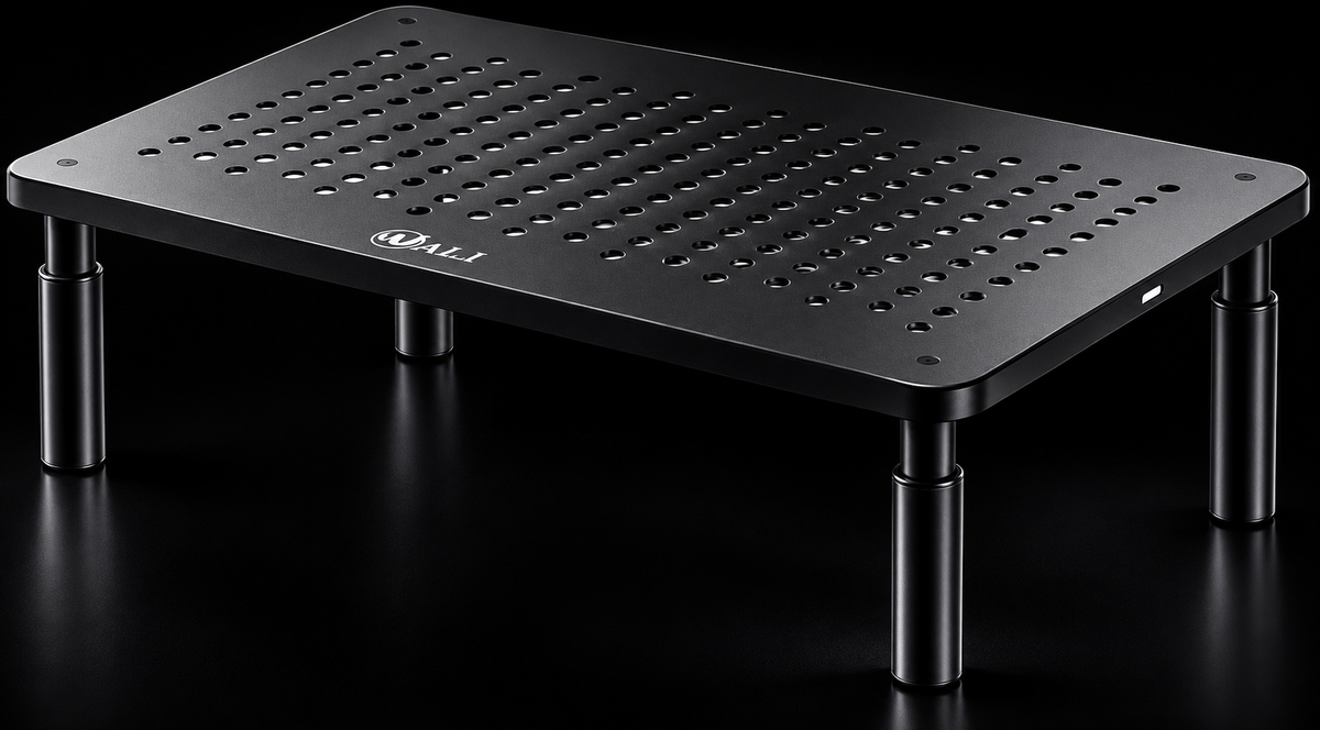 Dual Monitor Stand for Desk, Adjustable Laptop Riser, up to 44 Lbs
