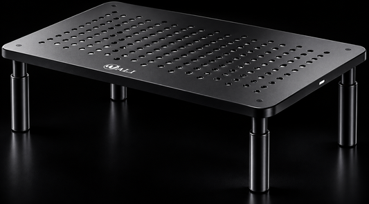 Dual Monitor Stand for Desk, Adjustable Laptop Riser, up to 44 Lbs