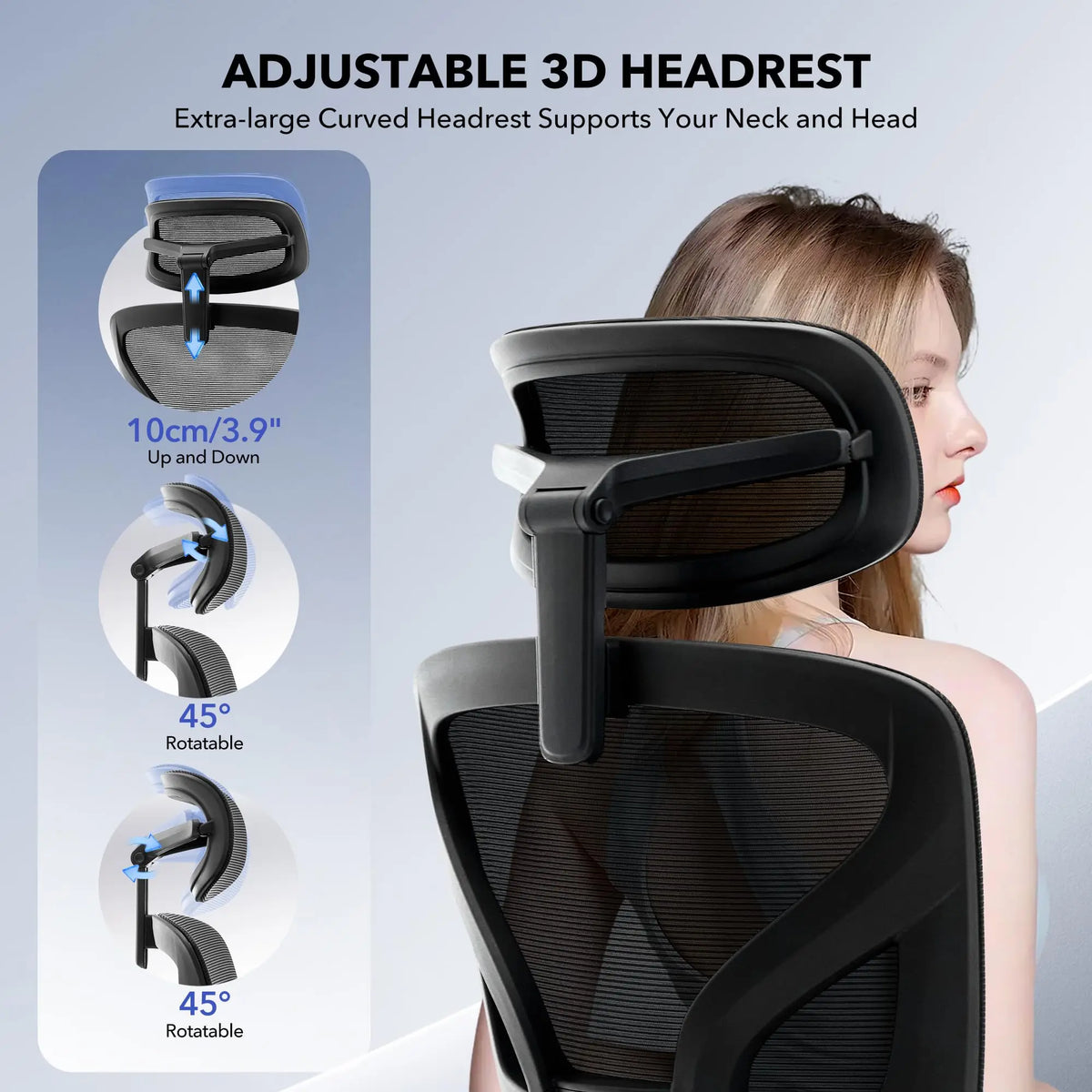 Ergonomic Mesh Office Chair – High Back Reclining