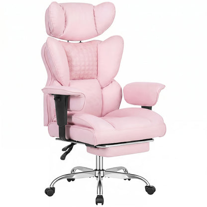 JHK Ergonomic PU Leather Gaming Chair with Footrest