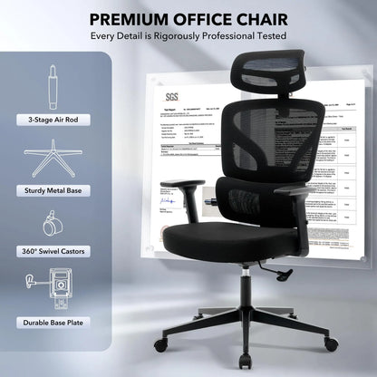 Ergonomic Mesh Office Chair – High Back Reclining