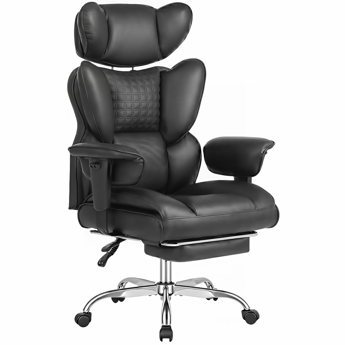 JHK Ergonomic PU Leather Gaming Chair with Footrest