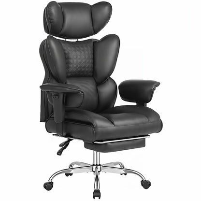 JHK Ergonomic PU Leather Gaming Chair with Footrest
