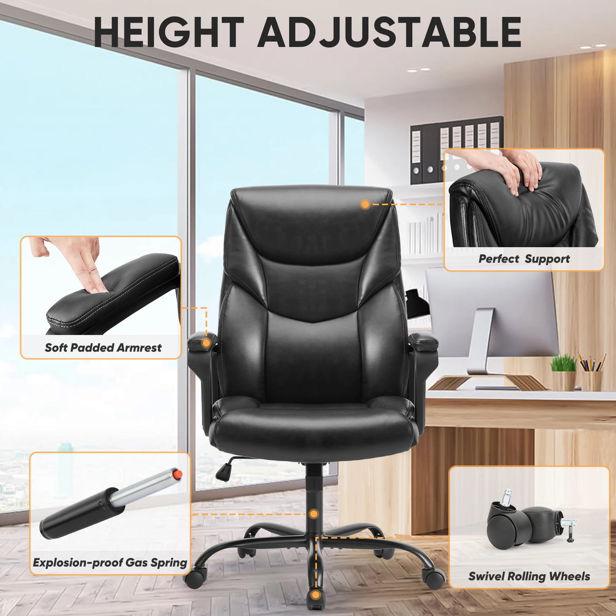 JHK Ergonomic Rocking Gaming Chair