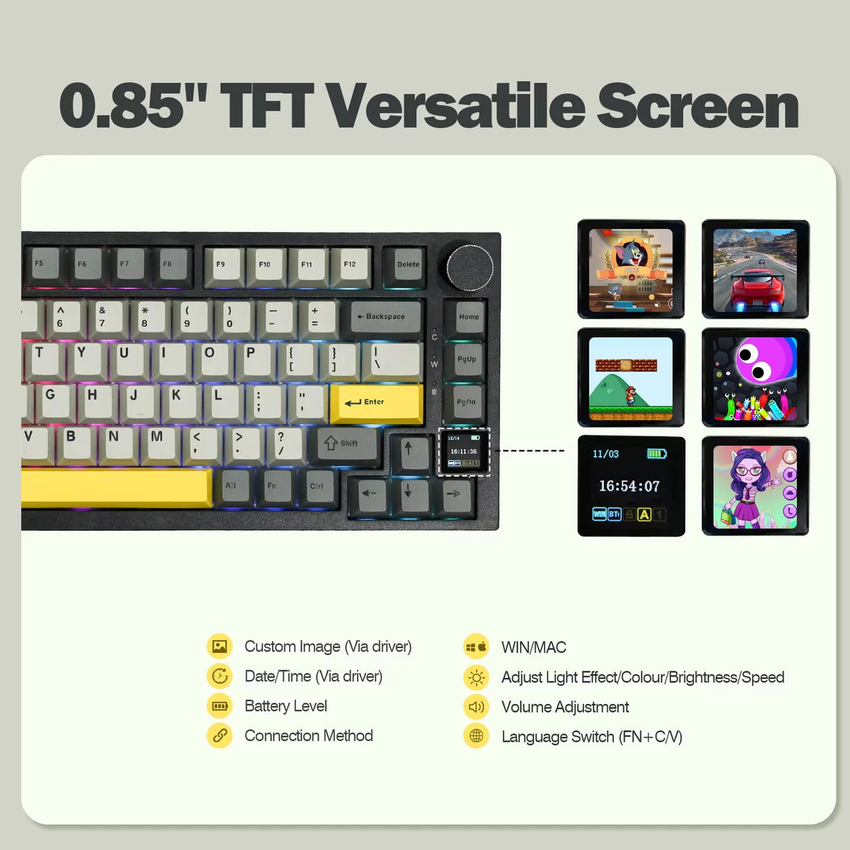 Ajazz AK820 Pro 75% Mechanical Keyboard