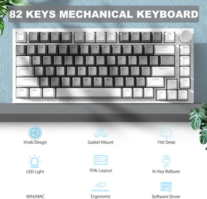 Ajazz AK820 Wired Mechanical Keyboard
