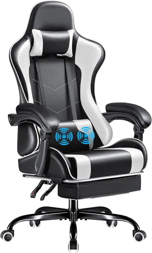 Furmax Racing Gaming Chair (White)