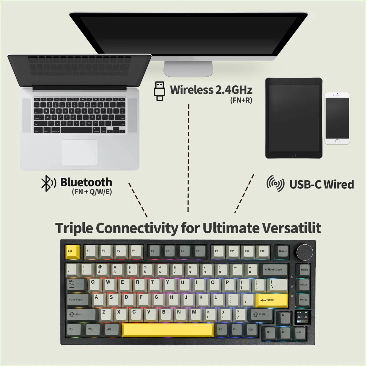Ajazz AK820 Pro 75% Mechanical Keyboard