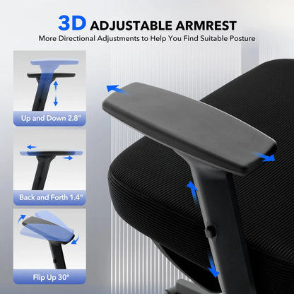 Ergonomic Mesh Office Chair – High Back Reclining