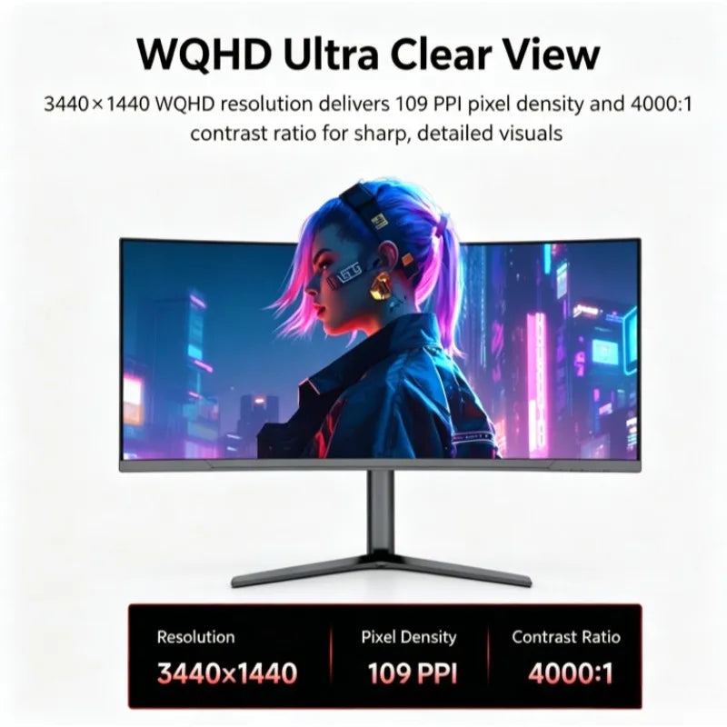 34" 4K 165Hz Curved Gaming Monitor