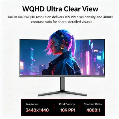 34" 4K 165Hz Curved Gaming Monitor