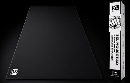 3XL Huge Mouse Pads Oversized (48''X24'') - Extra Large Gaming XXXL Mousepad for Full Desk - Super Thick Nonslip Rubber Base and Waterproof Desktop Keyboard Extended Mouse Mat (Black, Xxx-Large)